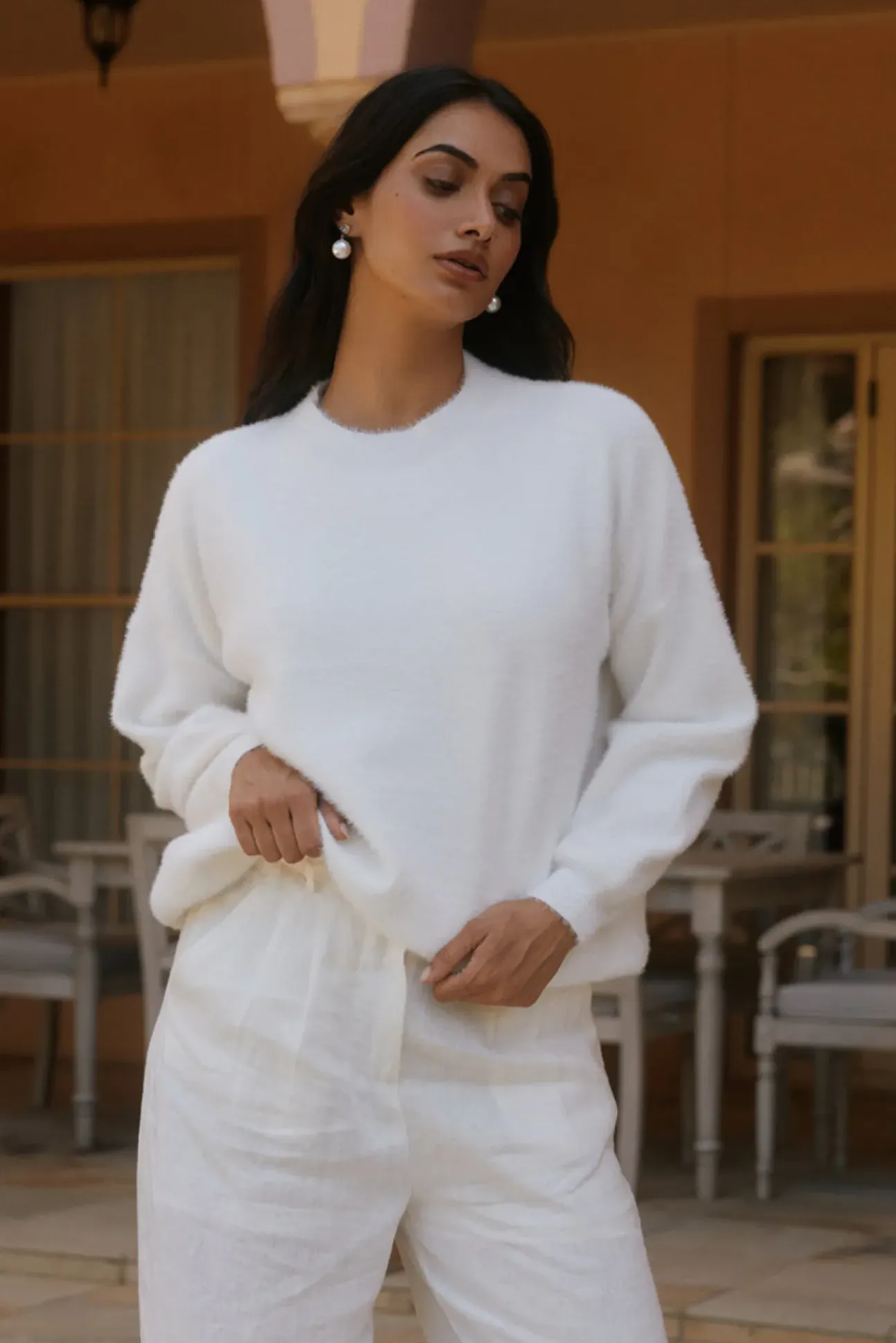 Fior Nights Jumper in White