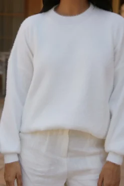 Fior Nights Jumper in White