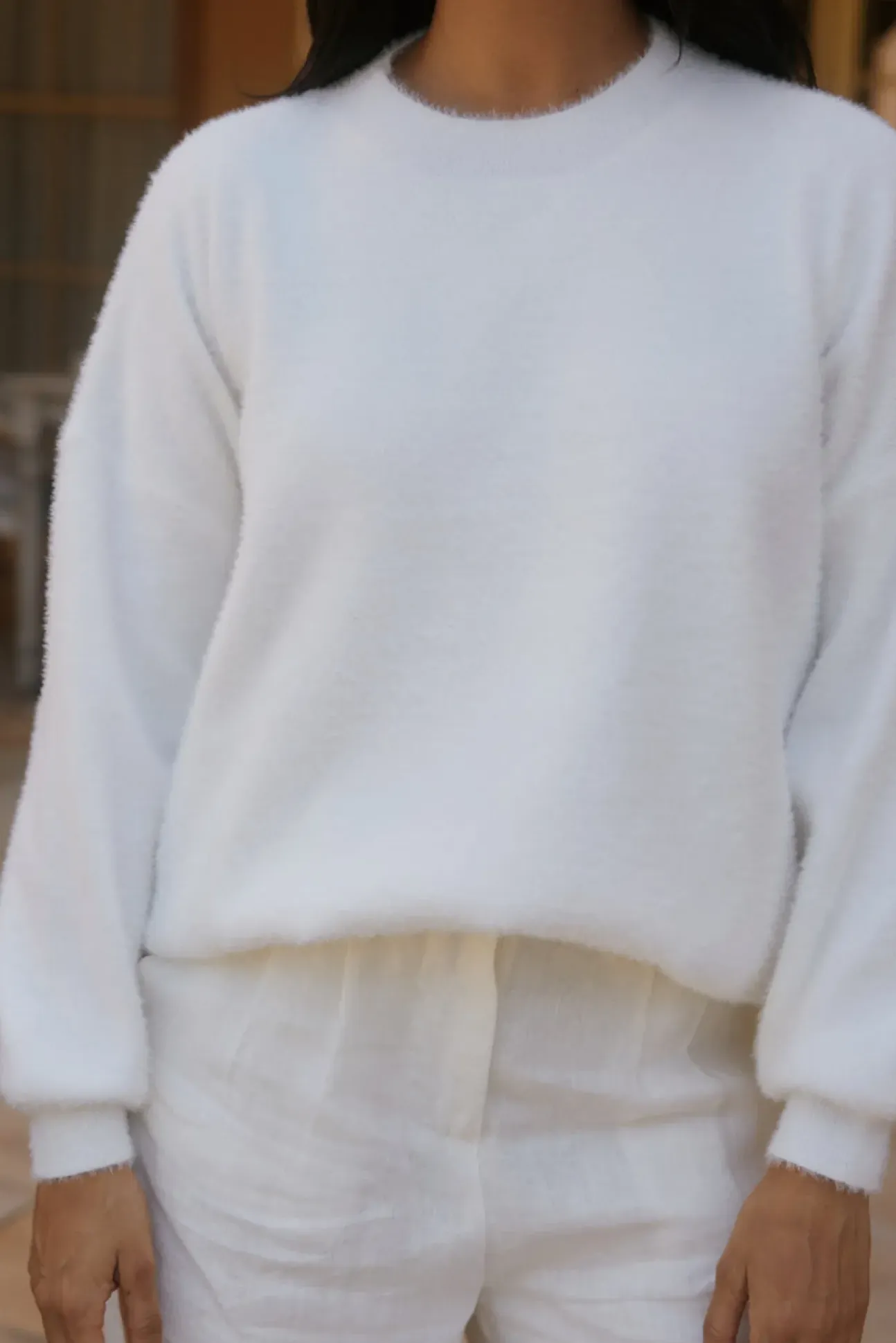 Fior Nights Jumper in White