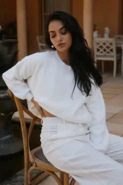 Fior Nights Jumper in White