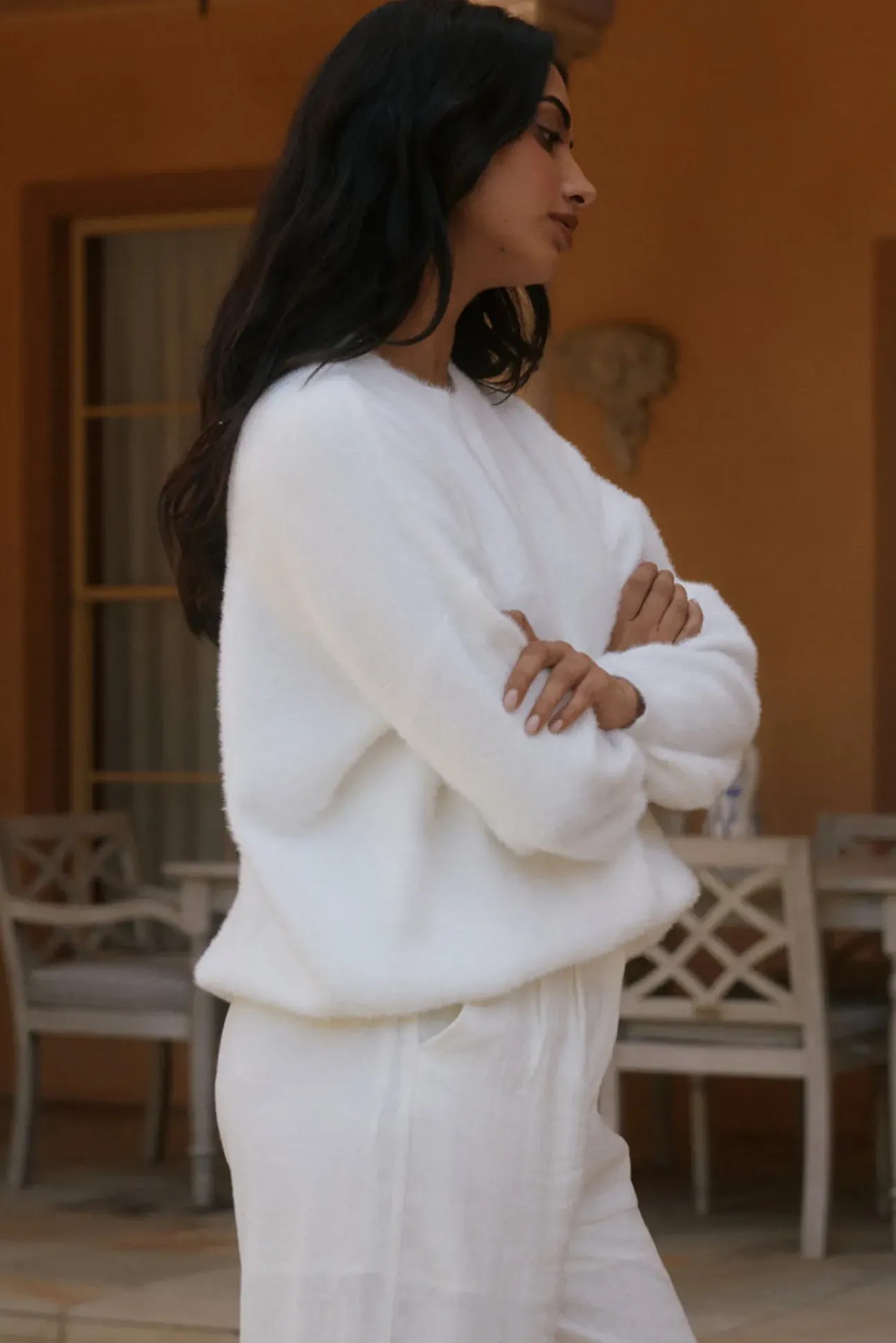 Fior Nights Jumper in White