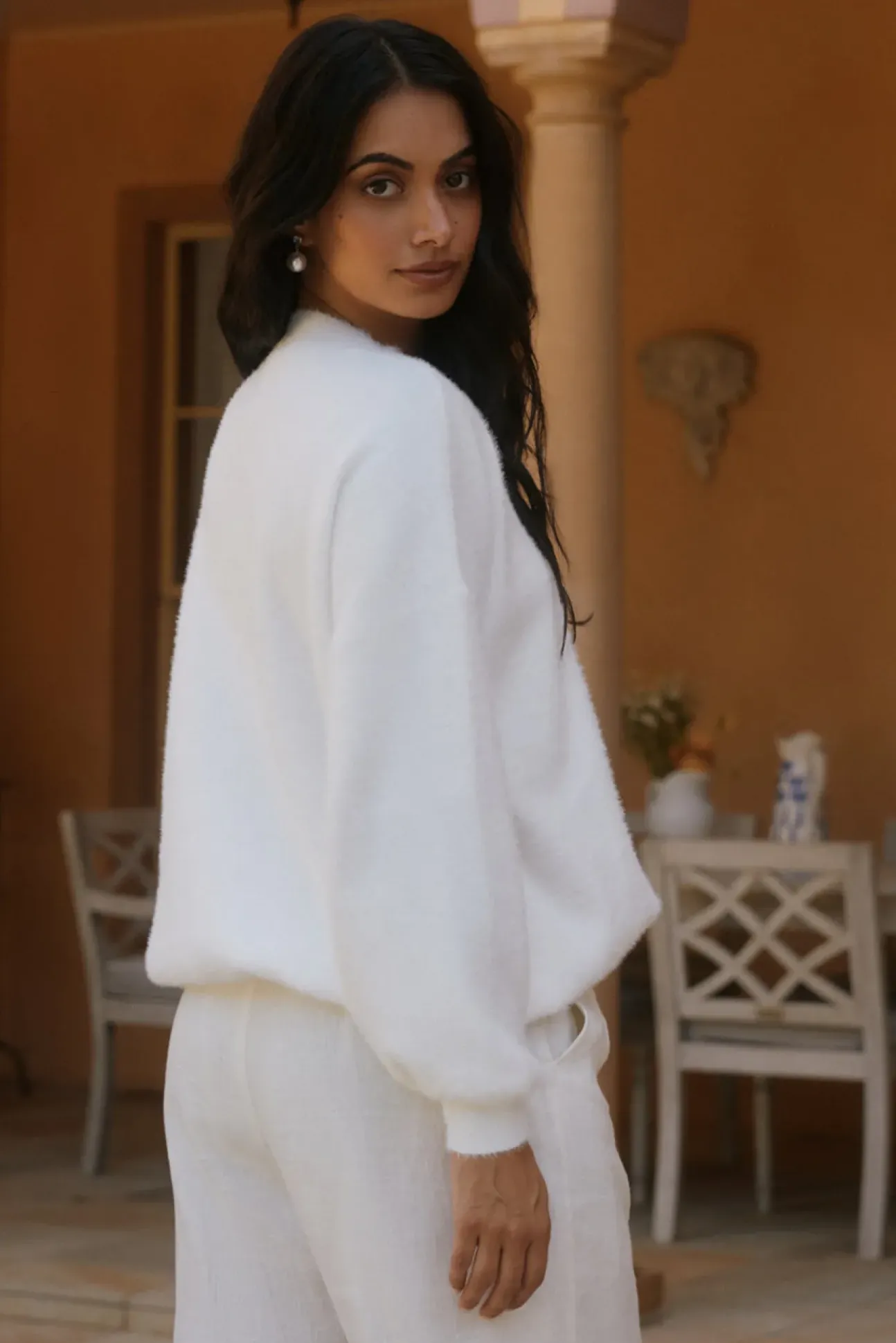 Fior Nights Jumper in White