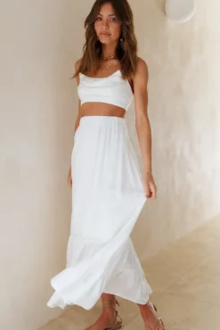 Fixed Focus Crop Top White