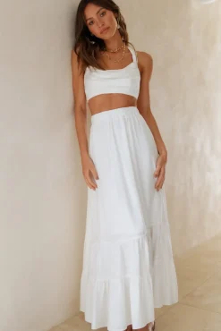 Fixed Focus Crop Top White