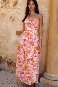 Flashing Lights Maxi Dress Pink