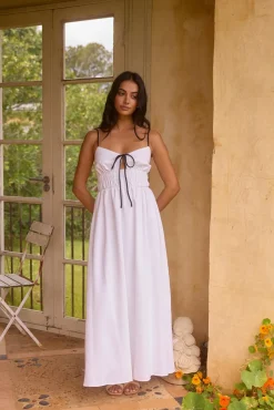 Fleeting Moments Maxi Dress White