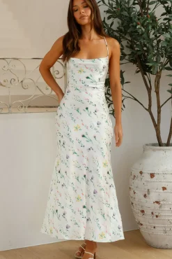 Floral Fairy Maxi Dress White