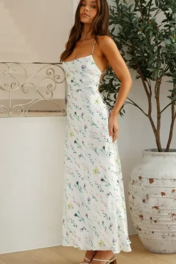 Floral Fairy Maxi Dress White
