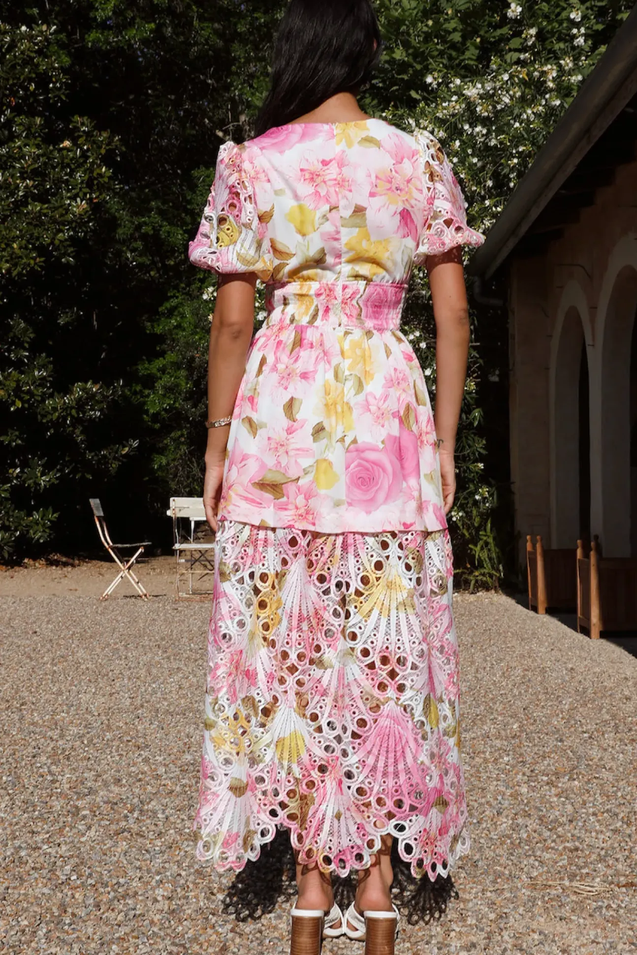Floral Skies Maxi Dress Pink