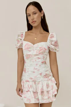 Flora’s Dream Mini Dress White