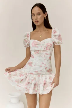 Flora’s Dream Mini Dress White