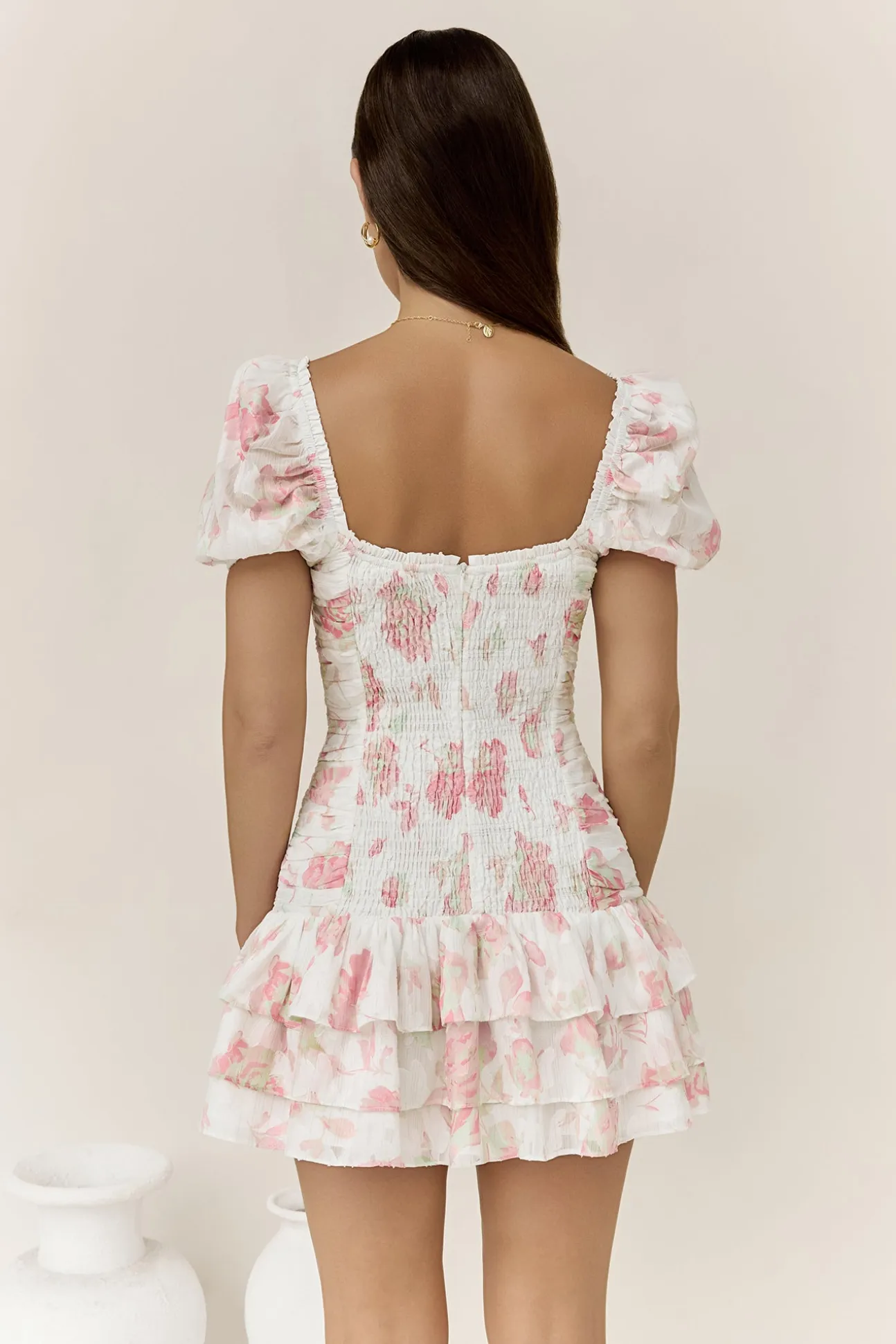 Flora’s Dream Mini Dress White