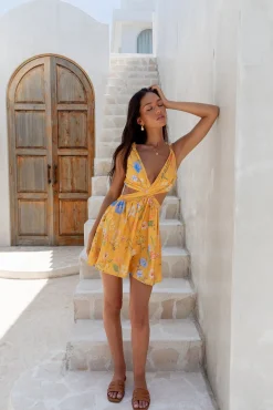 Florence Mini Dress Yellow