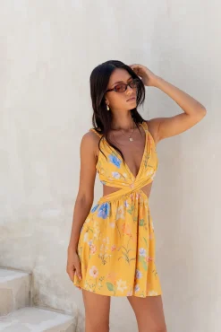 Florence Mini Dress Yellow
