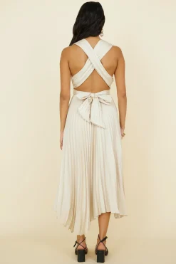 Florentina Midi Dress Champagne