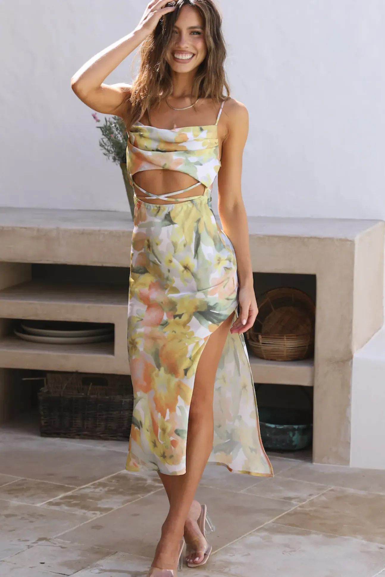 Follow Your Heart Midi Dress Multi
