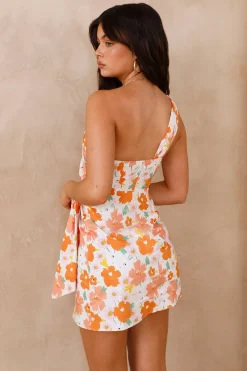Forest Fables Mini Dress Orange