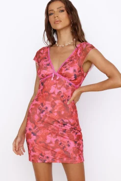 Forever Unfolding Mini Dress Pink