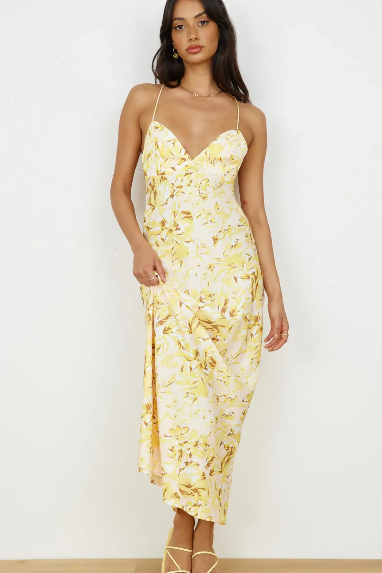 For The Taking Maxi Dress Yellow
