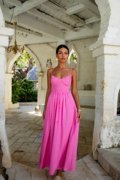 FORTUNATE ONE Blushing Lovers Maxi Dress Pink