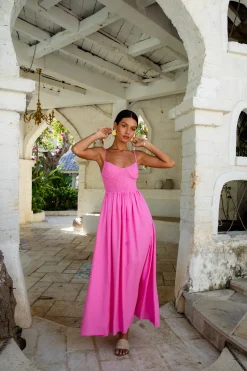 FORTUNATE ONE Blushing Lovers Maxi Dress Pink