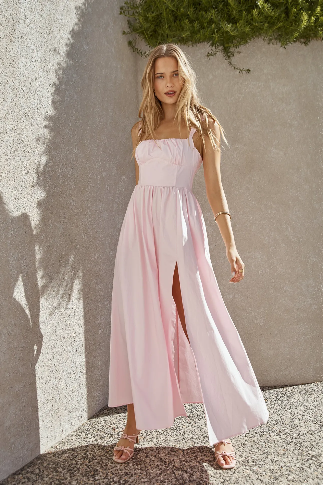 FORTUNATE ONE Hopeful Romantic Maxi Dress Pink