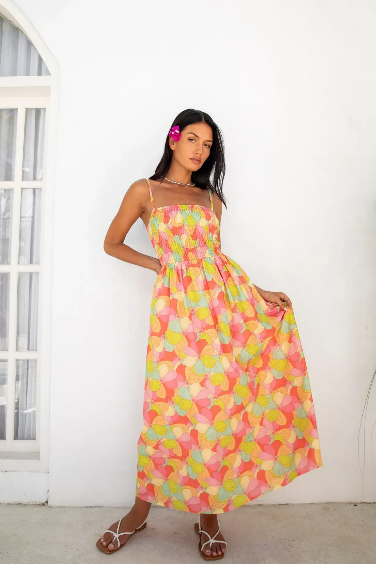 FORTUNATE ONE In Bloom Maxi Dress Floral