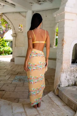 FORTUNATE ONE Marbella Sarong Casablanca Print