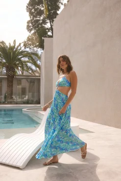 FORTUNATE ONE Serena Maxi Dress Blue