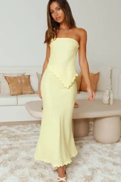 Found You Asymmetrical Top Yellow