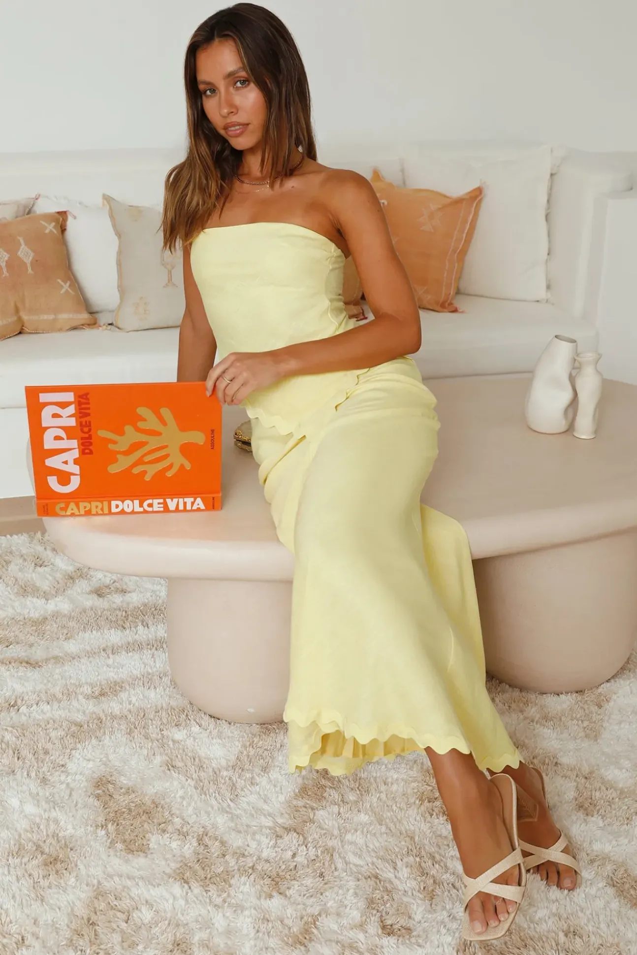 Found You Asymmetrical Top Yellow