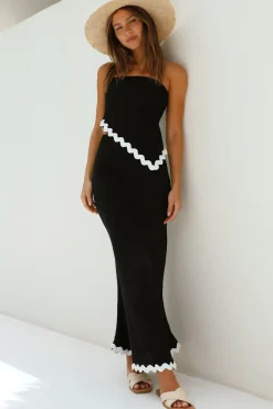 Found You Maxi Skirt Black