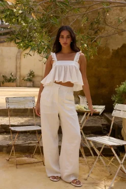 Freedom Found Crop Top White