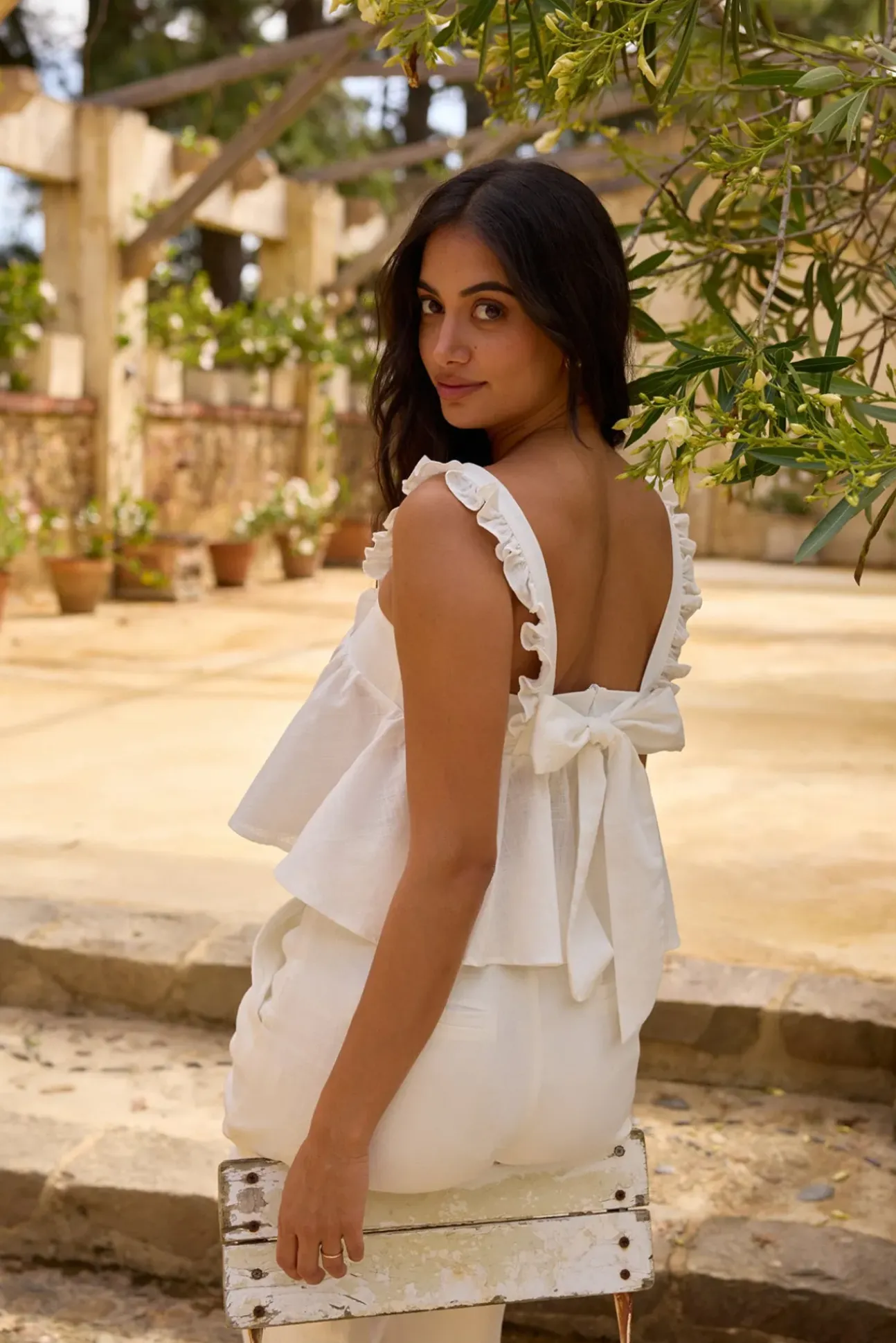 Freedom Found Crop Top White