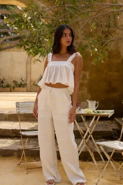 Freedom Found Crop Top White