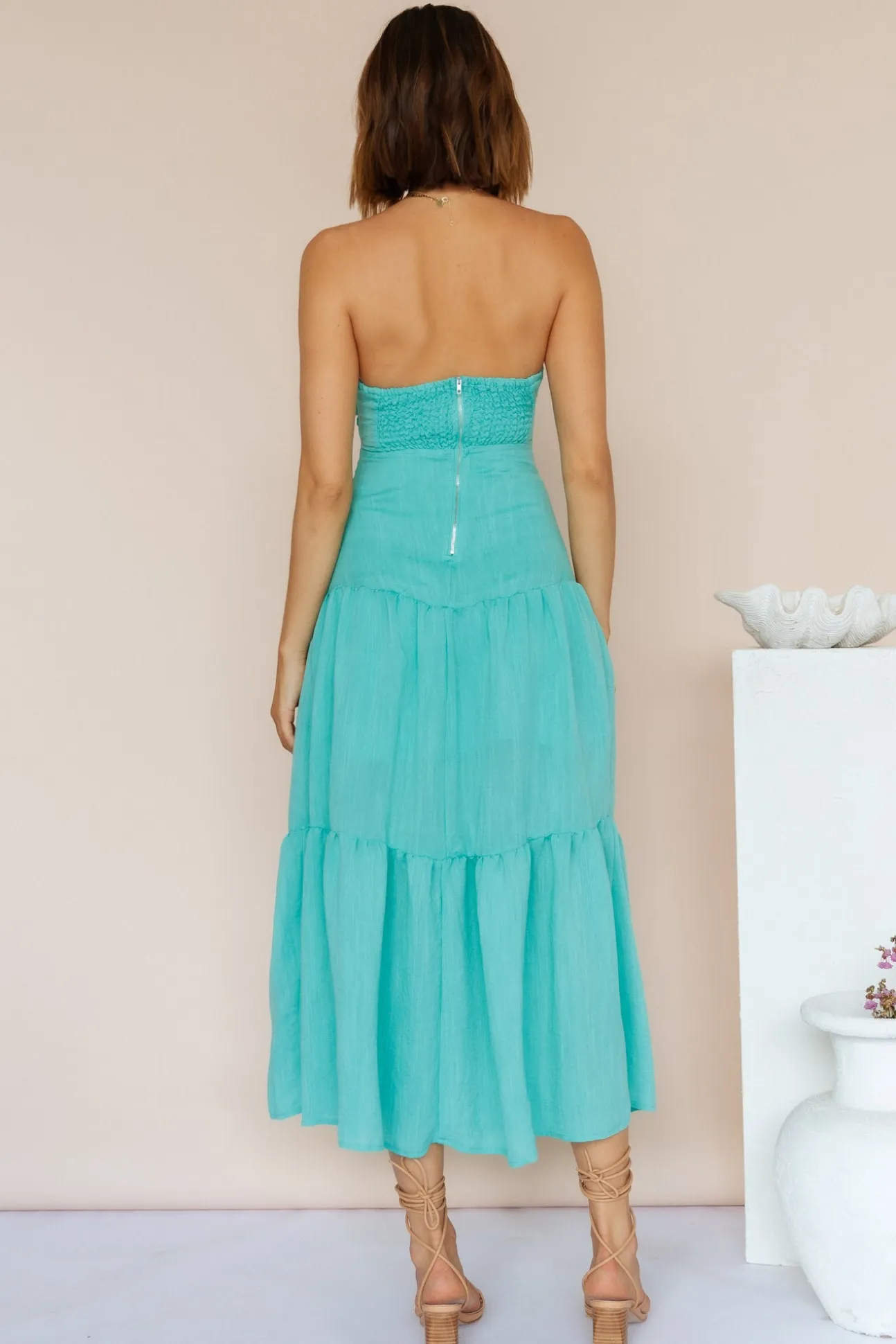 Free Falling Maxi Dress Green