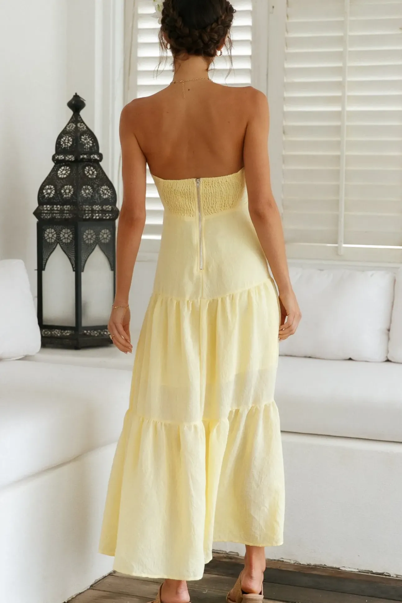 Free Falling Maxi Dress Yellow
