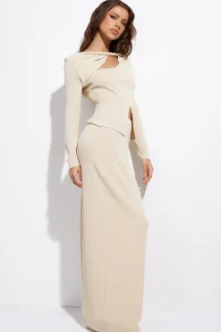 Garden of Eden Maxi Skirt Beige