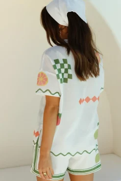Garden Summer Linen Set Green