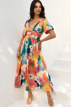 Garden Wedding Maxi Dress Multi
