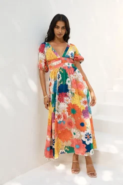 Garden Wedding Maxi Dress Multi