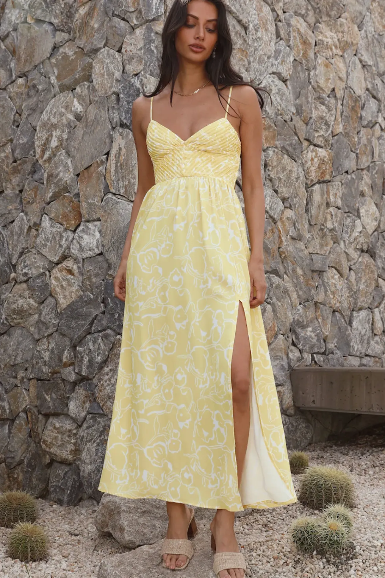Gelato Stand Maxi Dress Yellow