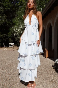 Gifting Joy Maxi Dress Blue