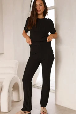 Giselle Knit Top Black