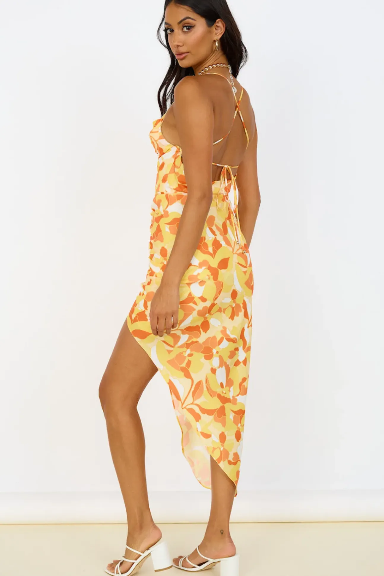 Glowing Skies Maxi Dress Yellow