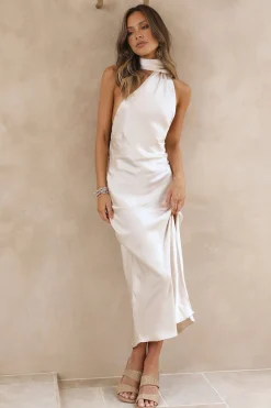 Goddess of the Sun Maxi Dress Champagne