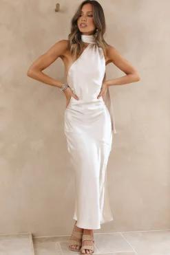 Goddess of the Sun Maxi Dress Champagne