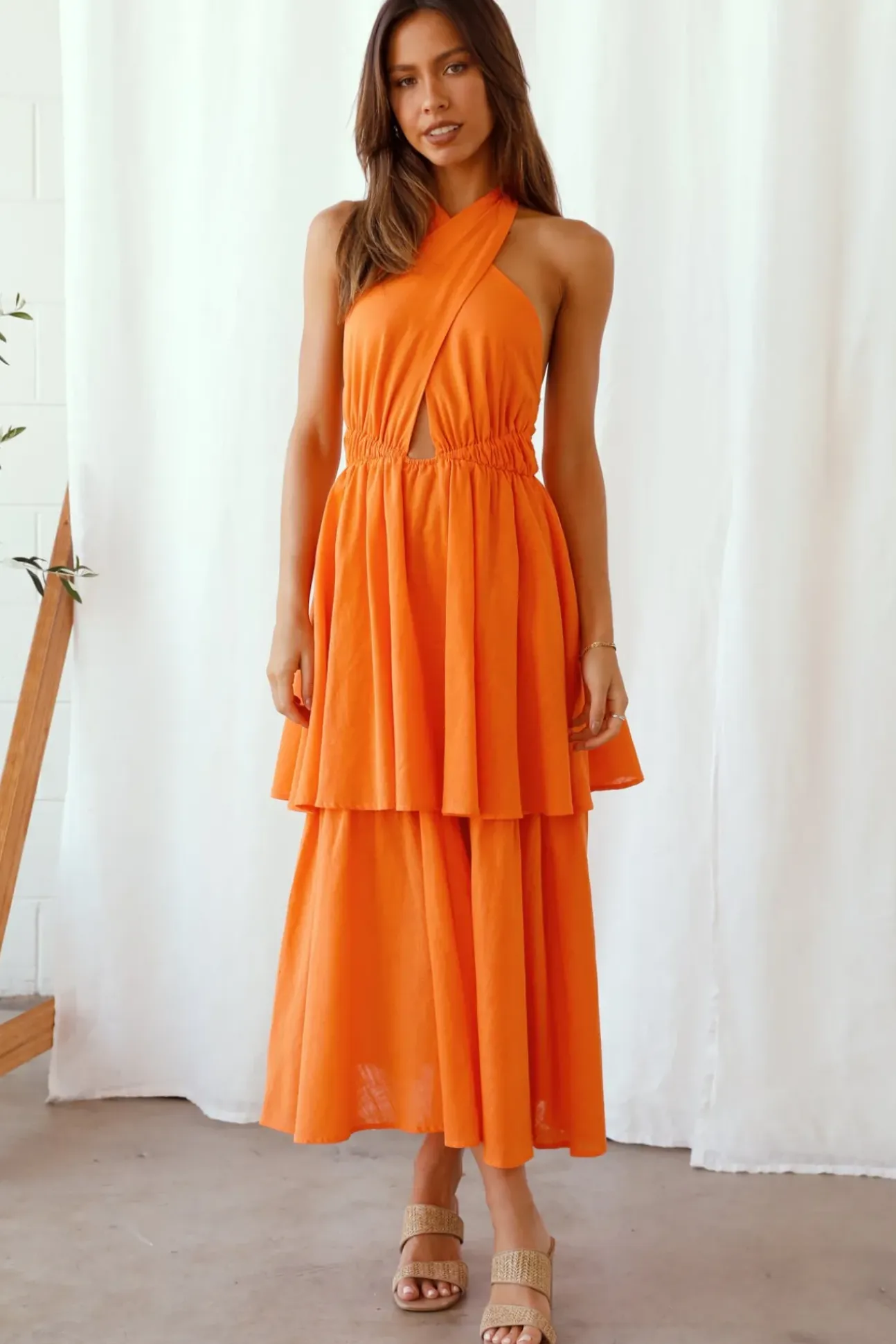 Going Higher Maxi Dress Orange