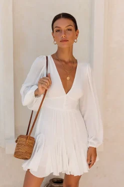 Going Solar Dress White