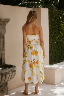 Golden Glow Maxi Dress Yellow
